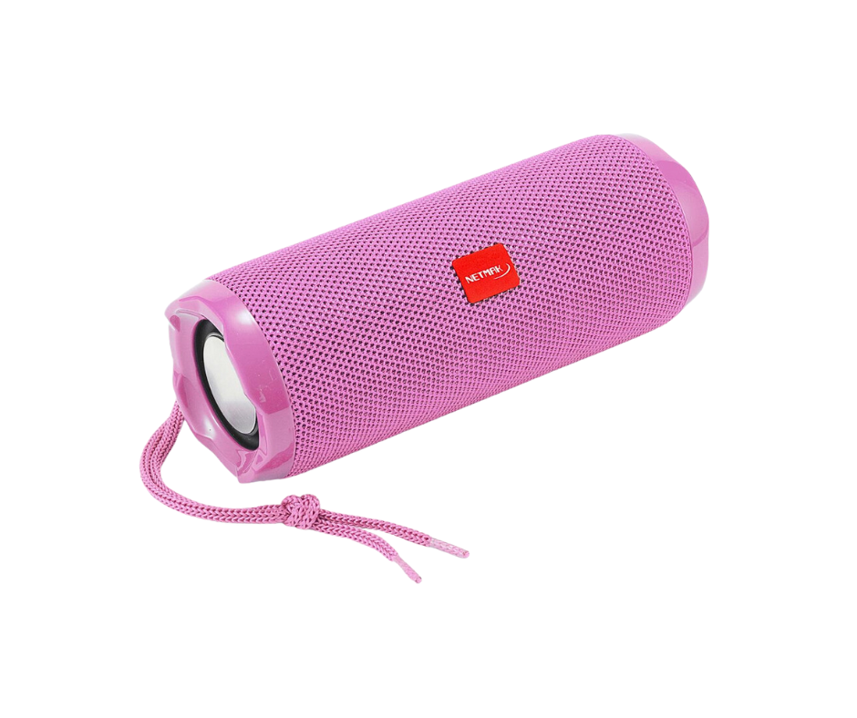 PARLANTE PORTATIL - FLOW - BLUETOOTH - ROSA - 10W RMS - RADIO FM/USB/SD - NM-FLOW-P - NETMAK