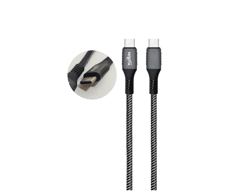 CABLE USB 2.0 TIPO C POWER DELIVERY  60W - M A M - 1.5M - NS-CUSCC60 - NISUTA