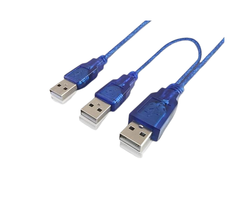 CABLE USB 2.0 M A 2 USB M - SPLIT - 1.8MTS - NS-CUSBA2 -  NISUTA