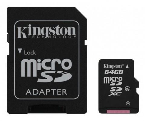 MEMORIA MICRO SD HC - 128GB - CLASE 10 UHS-I (U1) - 100MBS CANVAS - ADAPTADOR - 0412128 - SDCS2128GB - KINGSTON