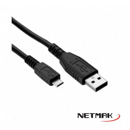 CABLE USB 2.0 A MICRO USB - M A M - 1.8MTS - NM-C70 - NETMAK