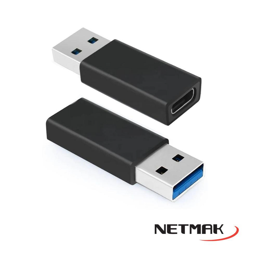 ADAPTADOR USB 2.0 A USB TIPO C - M A H - NM-UC - NETMAK