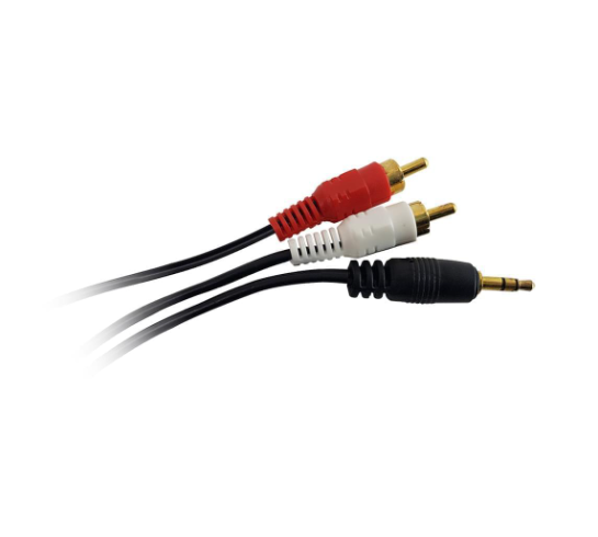 Cable audio miniplug 3.5mm a 2 RCA macho 1,5mts Int.co