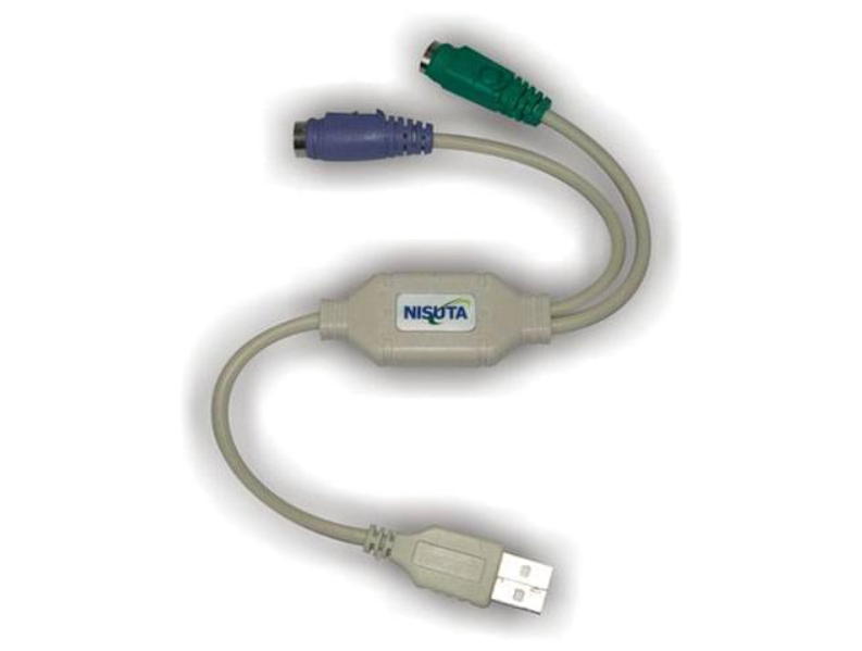 ADAPTADOR DE PS2  X2 H A USB M - NS-COUSPSCH - NISUTA