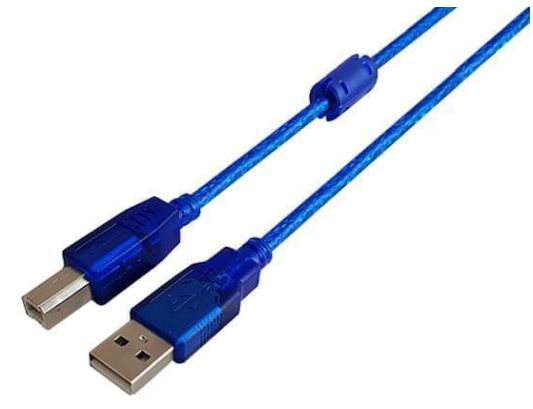 CABLE USB 2.0 - IMPRESORA - 1.8MTS - MALLADO 64 HILOS - A MACHO  B MACHO - CON FILTRO - BULK - NS-CUSB2 - NISUTA