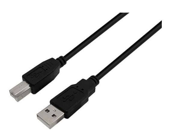 CABLE USB 2.0 - IMPRESORA - 3MTS - MALLADO 32 HILOS - A (M)  B (M) - BULK - NS-CUSB2B3 - NISUTA