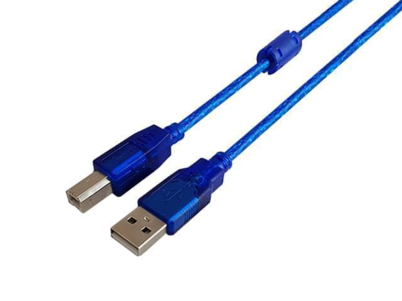 CABLE USB 2.0 - IMPRESORA - 3MTS - MALLADO 64 HILOS - A MACHO  B MACHO - BULK - NS-CUSB3 - NISUTA