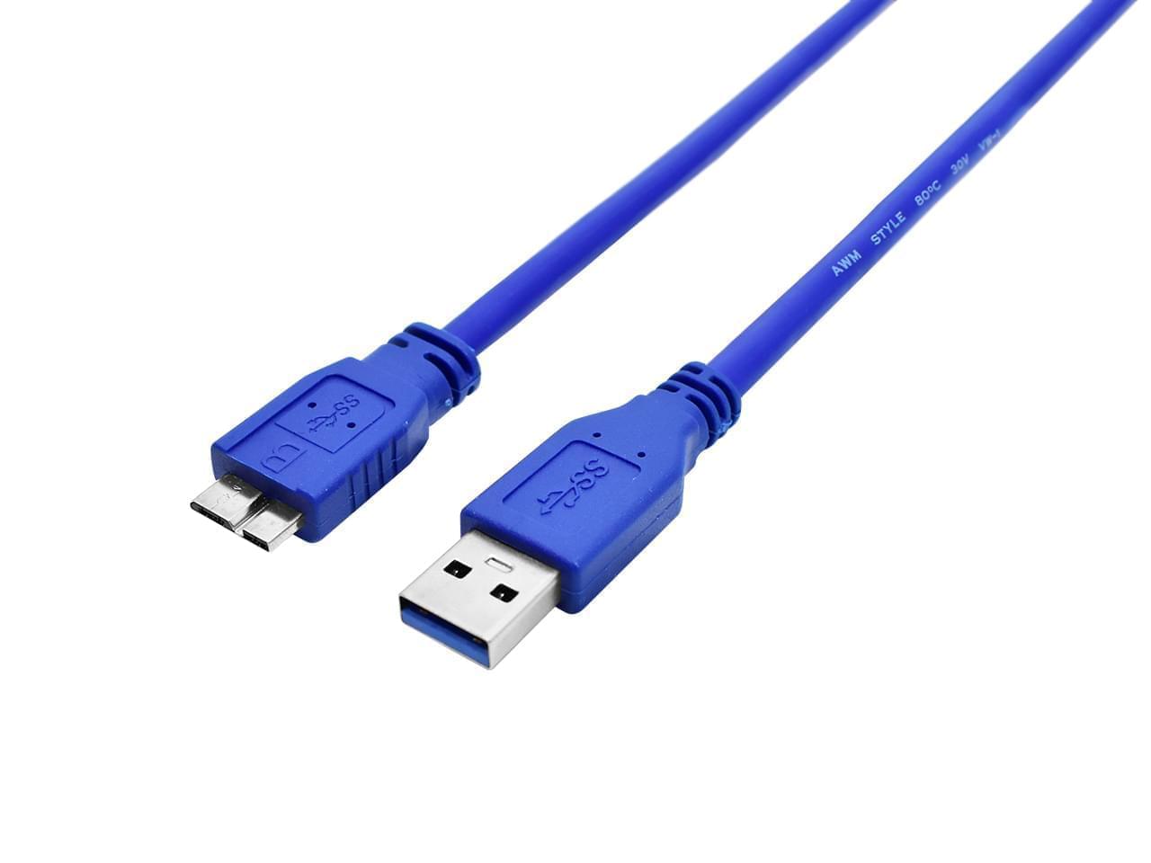 CABLE USB 3.0 - DISCO EXTERNO -  1.8MTS - AM A MICRO ABF - NS-CAMIUS32 - NISUTA