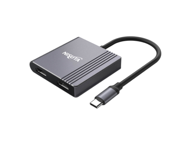 CONVERSOR DE USB 3.1 TIPO C A 2 PUERTOS HDMI / USB 3.0 - PD 100W - NS-UCD6 - NISUTA